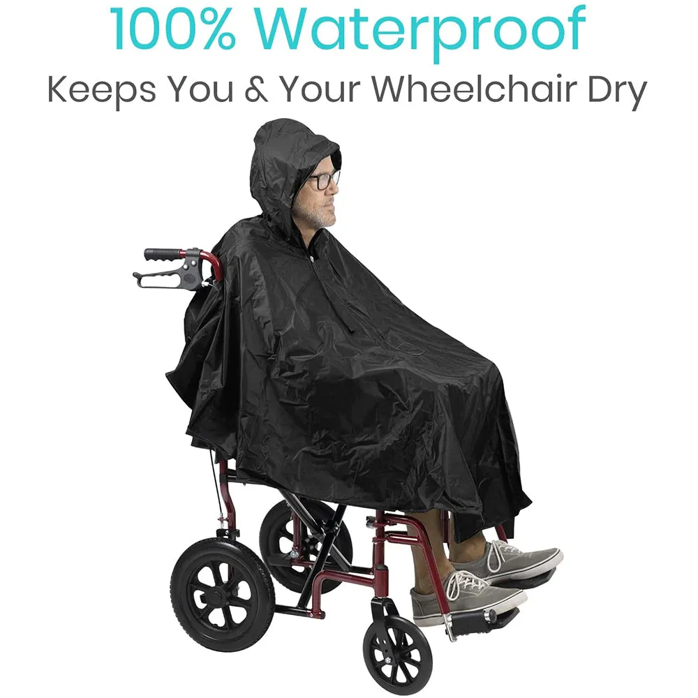 Vive Health Wheelchair Poncho - Black