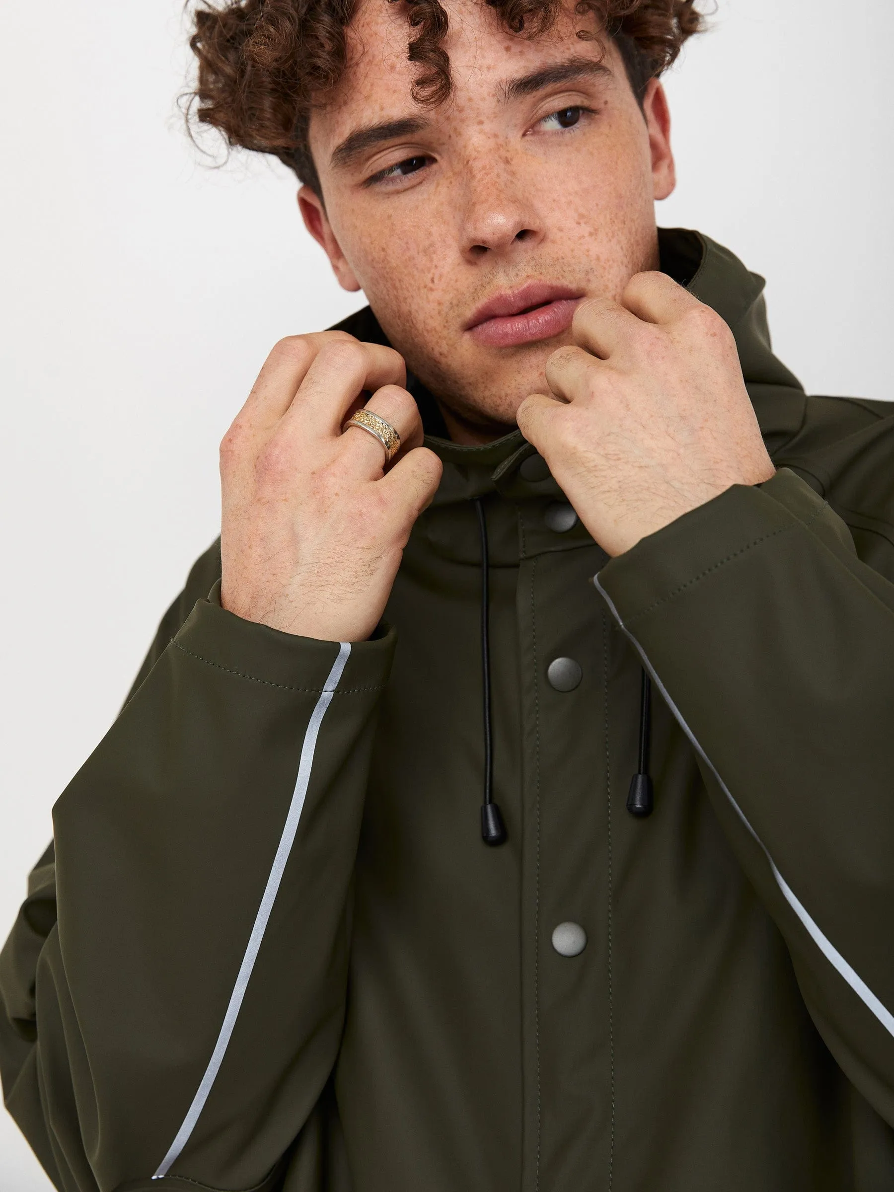 Water Resistant Shell Rain Jacket