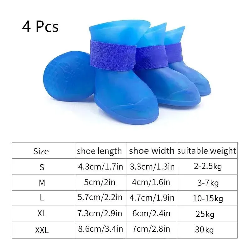 Waterproof Pet Rain Shoes for Dogs