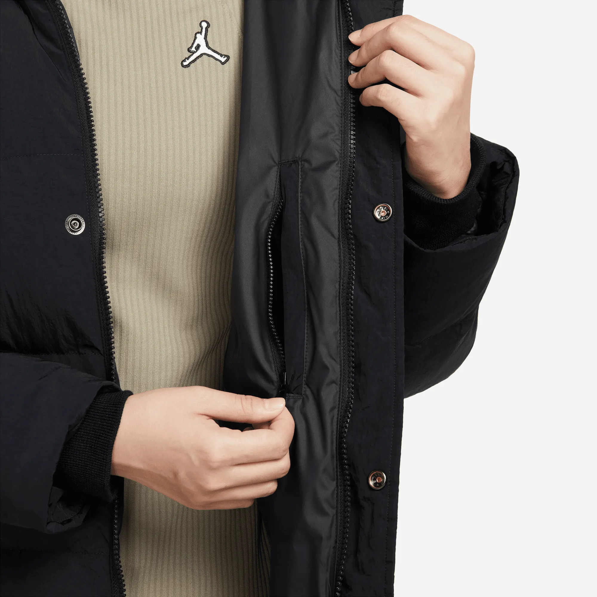 Womens Jordan Flight Parka 'Black'