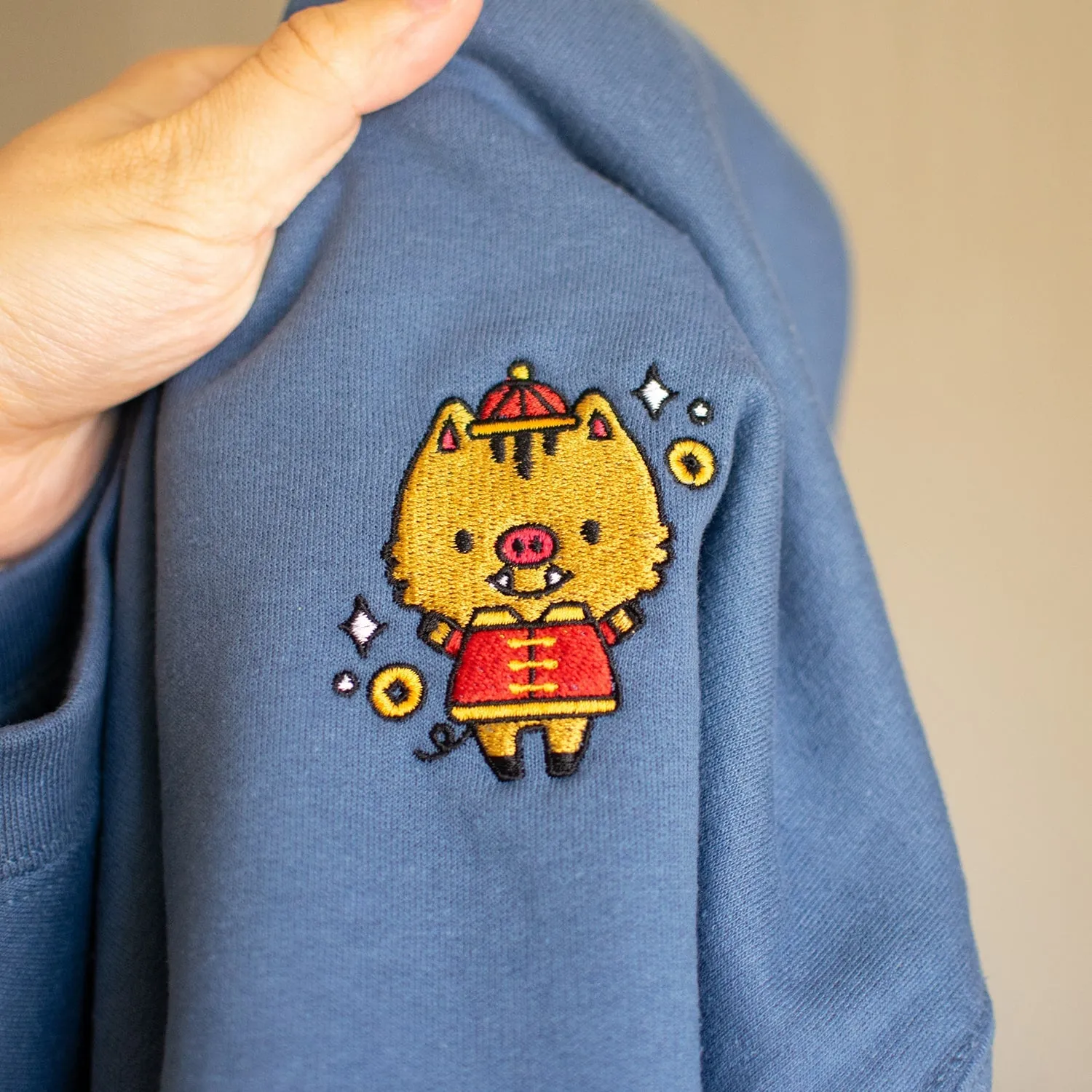 Year of the Pig Embroidered Sweatshirt