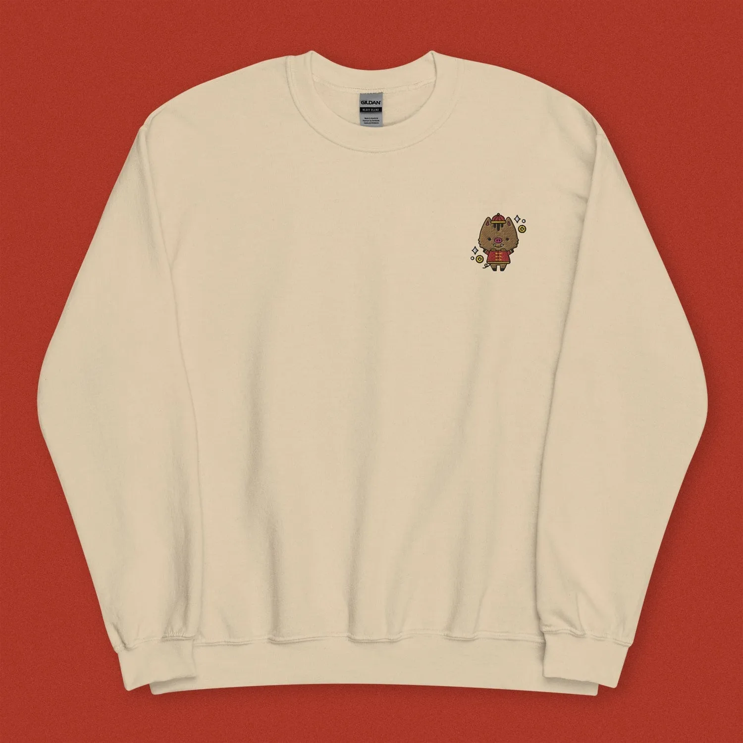 Year of the Pig Embroidered Sweatshirt